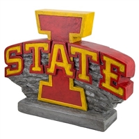 Iowa State logo statue